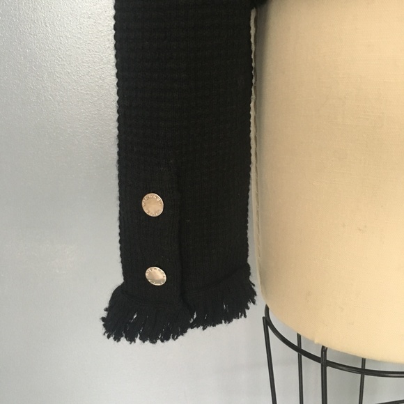 Michael Kors Fringe Merino Wool Cardigan - Picture 7 of 8